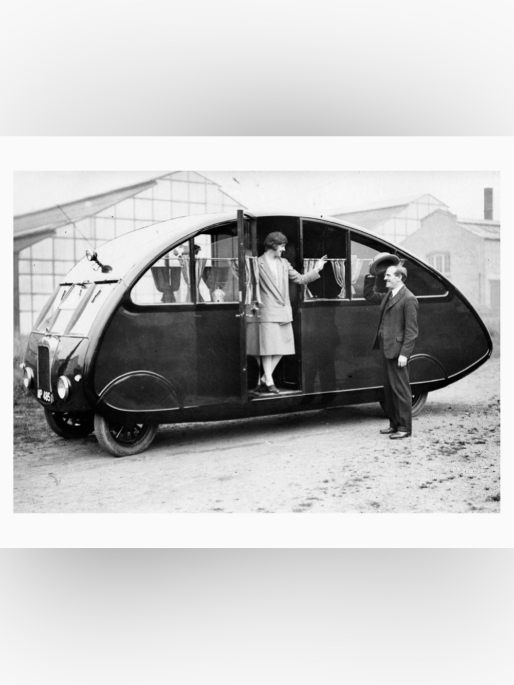 1927 Couple with their Motorhome Camper London UK 8x10 Photo Print